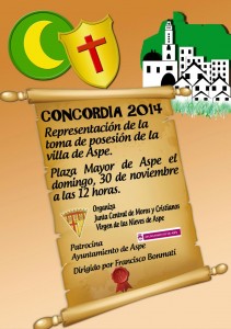 Cartel del acto "La Concordia"