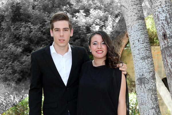 Capitán y Abanderada: Javier López Sánchez y María Elena Juan Amorrich